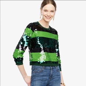 Ann Taylor Sequin Sweater